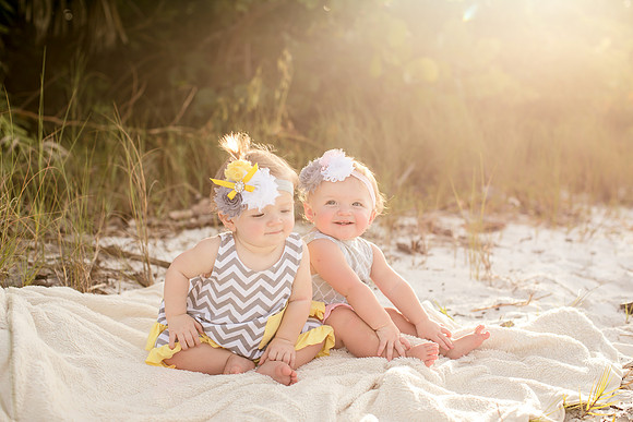 Malerie twins one year-18