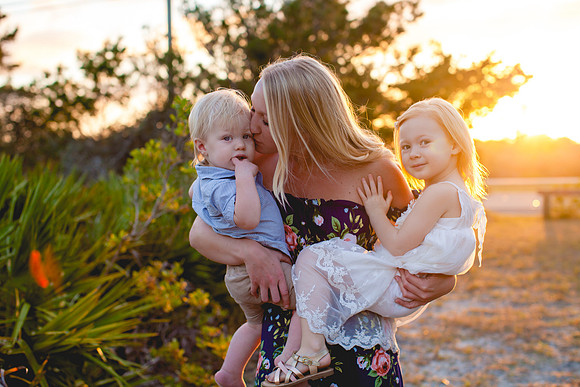 Ashley and her babies-39